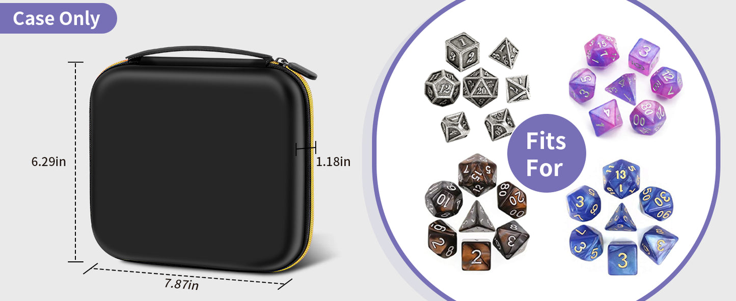 "35+ Dice Case Box Tray & Storage Holder – Organizer for RPG and Tabletop Dice"