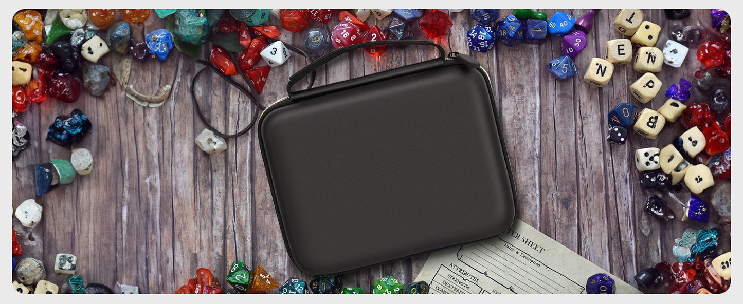 "35+ Dice Case Box Tray & Storage Holder – Organizer for RPG and Tabletop Dice"