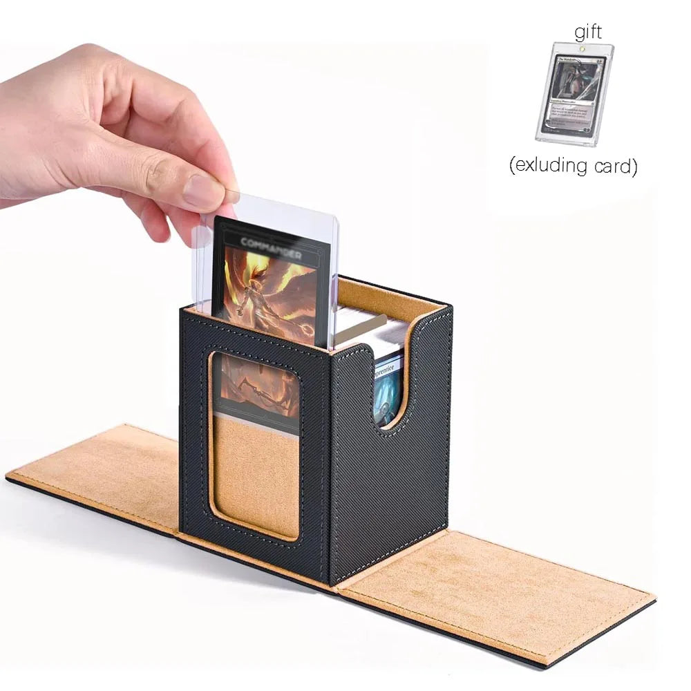 "100+ Card Deck Box with Display Window for Trading Card Games – FREE SHIPPING"