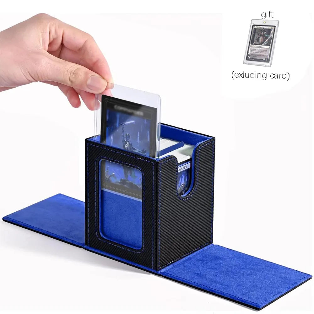 "100+ Card Deck Box with Display Window for Trading Card Games – FREE SHIPPING"