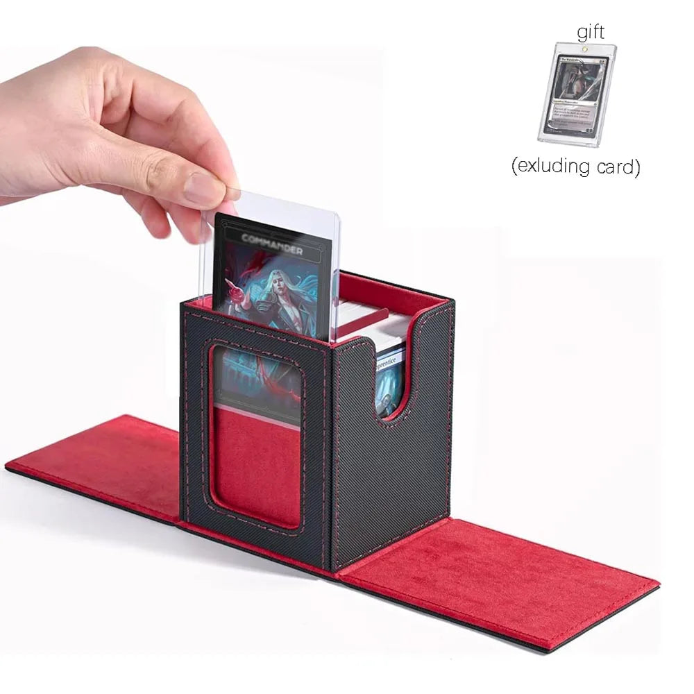 "100+ Card Deck Box with Display Window for Trading Card Games – FREE SHIPPING"