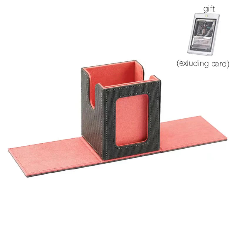 "100+ Card Deck Box with Display Window for Trading Card Games – FREE SHIPPING"