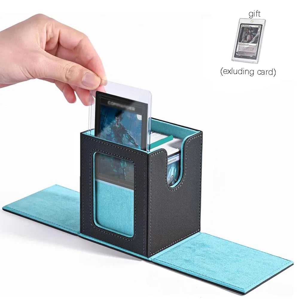 "100+ Card Deck Box with Display Window for Trading Card Games – FREE SHIPPING"