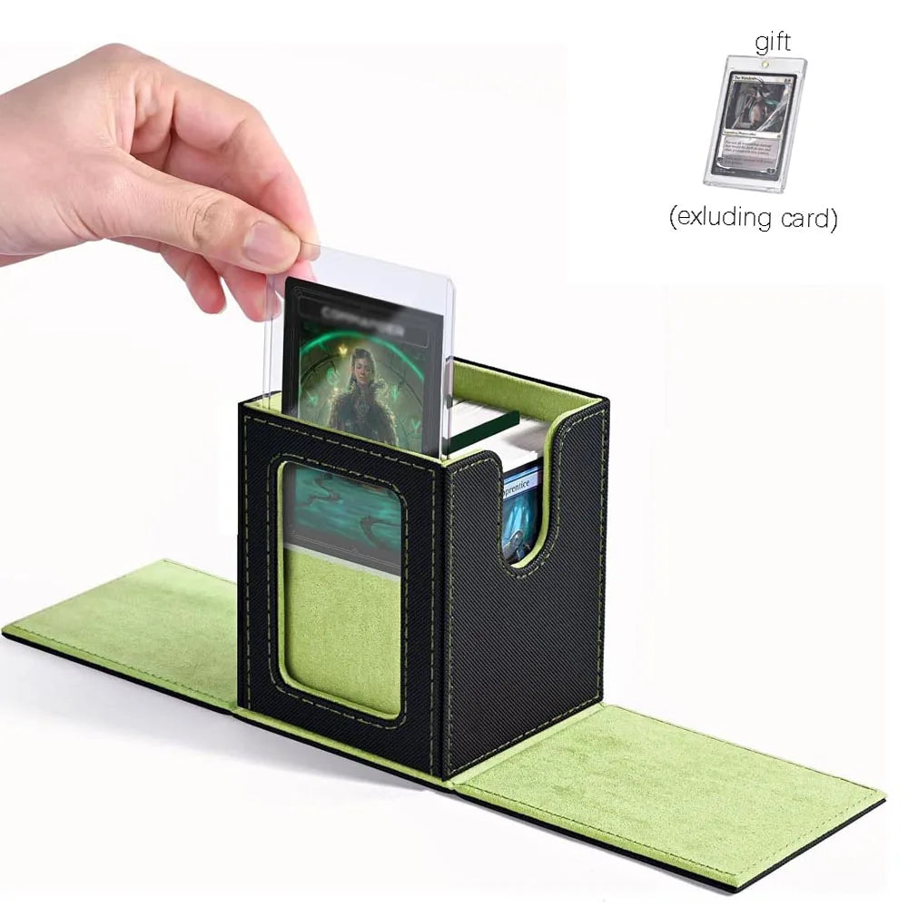 "100+ Card Deck Box with Display Window for Trading Card Games – FREE SHIPPING"